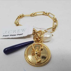 New J Crew lobster charm chain bracelet